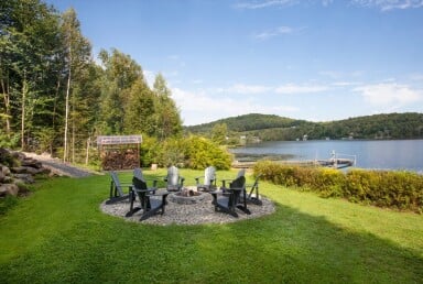 Canada, Nature, Plein Air, Paysage, Bord De Lac, Chaise, Mobilier