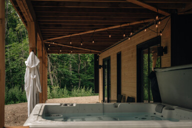 Québec, Véranda, Baignoire, Design D'intérieur, Bain À Remous, Baignade, Pergola