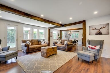 Cottage, Home Decor, Lamp, Furniture, Table, Couch, Living Room