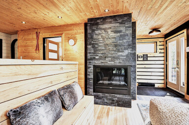 Canada, Indoors, Interior Design, Fireplace, Wood, Wood Panels