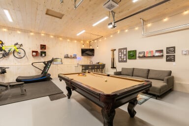 Canada, Furniture, Table, Indoors, Couch, Monitor, Bicycle