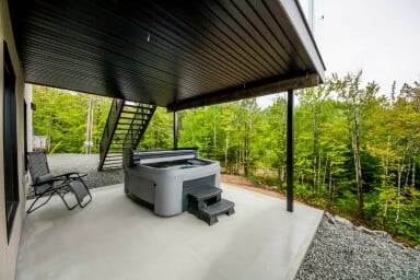 Québec, Design D'intérieur, Extérieur, Chaise, Baignoire, Matériel Informatique, Paysage