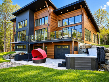 Canada, Intérieur, Design D'intérieur, Herbe, Logement, Bain À Remous, Maison
