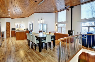 Québec, Interior Design, Wood, Hardwood, Floor, Flooring, Dining Room