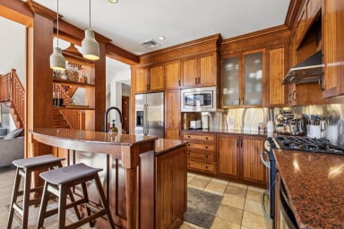 Canada, Intérieur, Design D'intérieur, Cuisine, Bois, Bois Dur, Four À Micro-Ondes