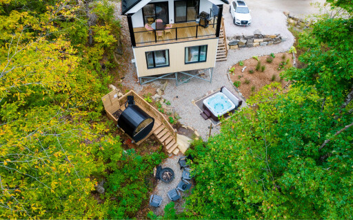 Nature,, Outdoors, Vegetation, Woodland, Aerial View, Housing, Swimming Pool