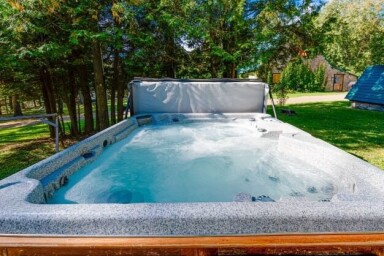 Chalet, Baignoire, Bain À Remous