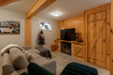 Canada, Design D'intérieur, Salon, Écran, Matériel Informatique, Moniteur, Bois