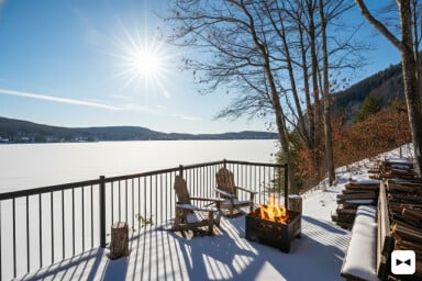 Cottage, Nature, Outdoors, Scenery, Chair, Furniture, Lakefront