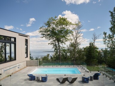 Québec, Outdoors, Scenery, Pool, Water, Swimming Pool, Chair