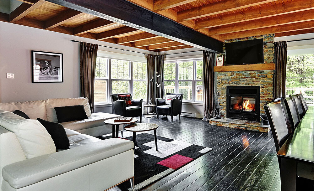 Nature,, Interior Design, Fireplace, Home Decor, Living Room, Couch, Table