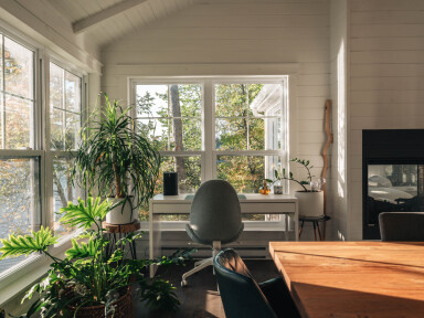 Cottage, Interior Design, Window, Plant, Chair, Furniture, French Window
