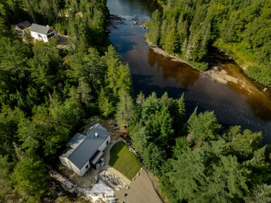 Québec, Bâtiment, Arbre, Sapin, Extérieur, Végétation, Paysage
