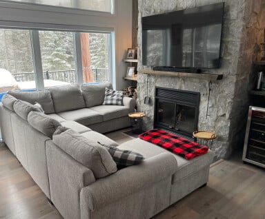 Canada, Mobilier, Cheminée, Intérieur