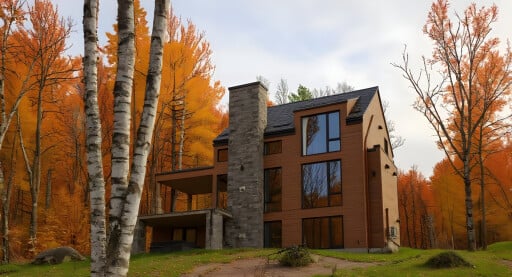 Québec, Arbre, Tronc D'arbre, Abri, Ville, Herbe, Logement