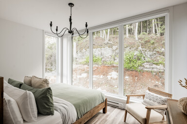Chalet, Fenêtre, Porte-Fenêtre, Design D'intérieur, Lit, Décoration D'intérieur, Chaise