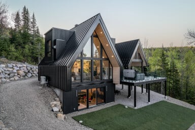 Canada, Chalet, Maison, Logement, Chaise, Design D'intérieur, Chien