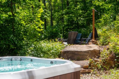 Canada, Baignoire, Bain À Remous, Végétation, Arbre, Jardin, Extérieur