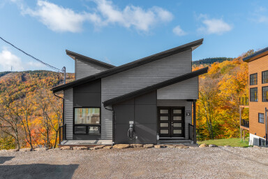 Québec, À L'extérieur, Abri, Route, Chalet, Logement, Ville