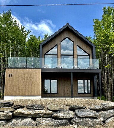 Québec, Intérieur, Design D'intérieur, Paysage, Chaise, Chalet, Logement