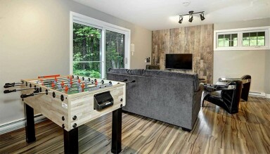 Canada, Intérieur, Design D'intérieur, Bois, Table, Bois Dur, Moniteur