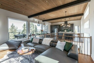 Cottage, Interior Design, Home Decor, Living Room, Book, Lamp, Chair