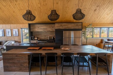 Chalet, Intérieur, Design D'intérieur, Bois, Bois Dur, Bois Teinté, Dessus De Table