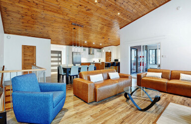 Cottage, Indoors, Interior Design, Wood, Home Decor, Living Room, Hardwood
