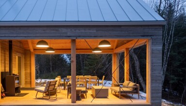 Canada, Interior Design, Wood, Lamp, Chair, Shelter, Porch