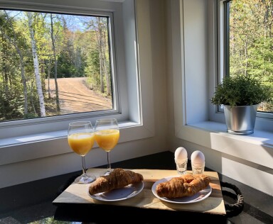 Nature,, Brunch, Window, Plant, Windowsill, Plate, Bread