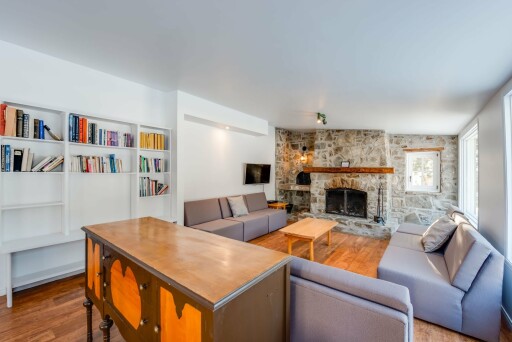 Nature,, Interior Design, Home Decor, Furniture, Living Room, Fireplace, Table