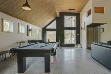 Chalet, Meubles, Table, Intérieur, Salle De Billard, Table De Billard, Peinture