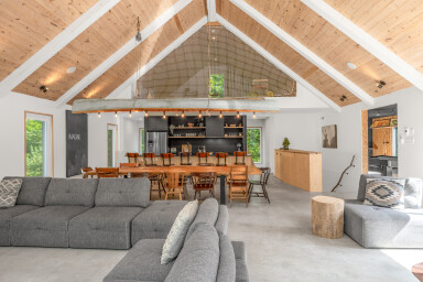 Chalet, Intérieur, Design D'intérieur, Salon, Loft, Table, Bois