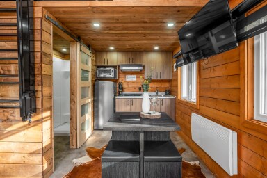 Chalet, Intérieur, Design D'intérieur, Bois, Bois Dur, Bois Teinté, Panneaux De Bois