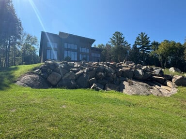Chalet, Abri, Herbe, Rocher, Arbre, Végétation, Pente