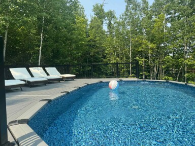 Québec, Extérieur, Paysage, Piscine, Eau, Piscine, Chaise