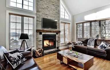 Chalet, Design D'intérieur, Décoration D'intérieur, Salon, Canapé, Table, Table Basse