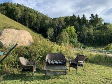 Québec, Nature, Plein Air, Paysage, Herbe, Chaise, Design D'intérieur