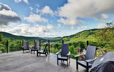 Chalet, Nature, Plein Air, Paysage, Chaise, Mobilier