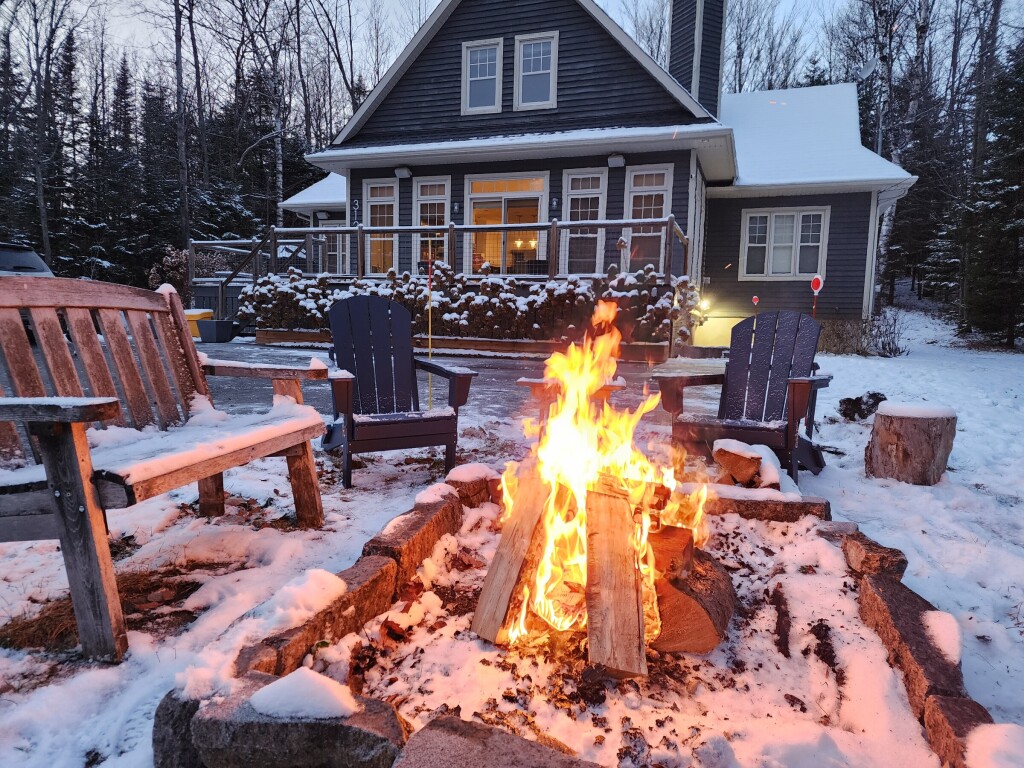 Nature,, Fire, Flame, Bonfire, Chair, Housing, Person
