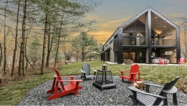 Québec, Extérieur, Paysage, Chaise, Logement, Maison, Jardin