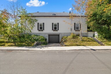 Québec, Logement, Route, Extérieur, Maison, Arbre, Ville