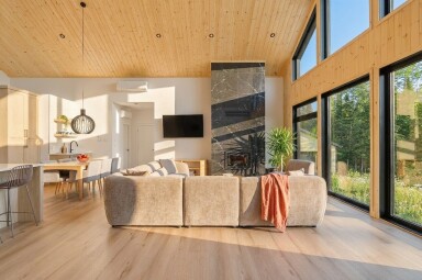 Cottage, Interior Design, Home Decor, Sink Faucet, Lamp, Living Room, Chair