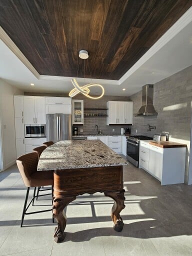 Cottage, Indoors, Interior Design, Floor, Stained Wood, Wood, Kitchen
