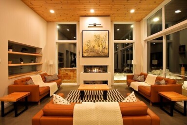 Canada, Home Decor, Lamp, Living Room, Plant, Fireplace, Painting