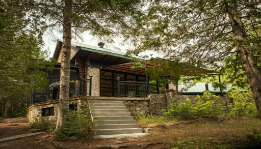 Nature,, Building, Housing, House, Cabin, Cabin In The Woods, Staircase