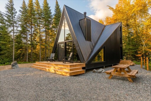 Nature,, Housing, House, Cabin, Cabin In The Woods, Bench, Chair