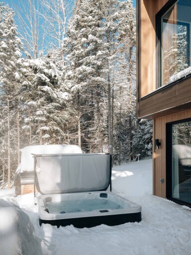 Chalet, Bain À Remous, Baignoire, Baignoire
