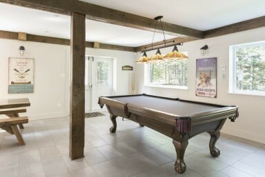 Canada, Furniture, Table, Indoors, Lamp, Billiard Room, Pool Table