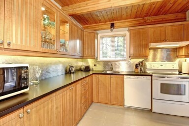 Nature,, Indoors, Interior Design, Wood, Kitchen, Stained Wood, Microwave